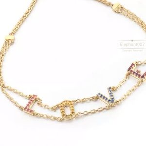 Michael Kors crystal LOVE bracelet